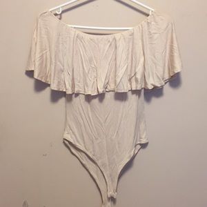 Ruffled top body suit